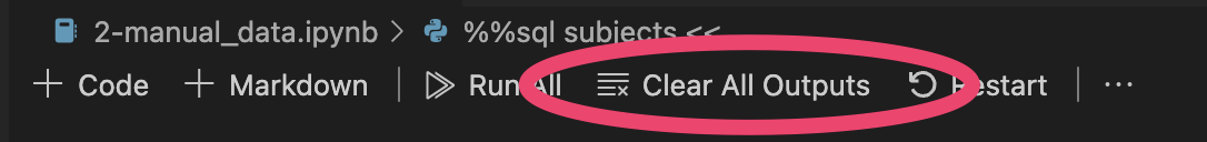 Jupyter clearing dialog