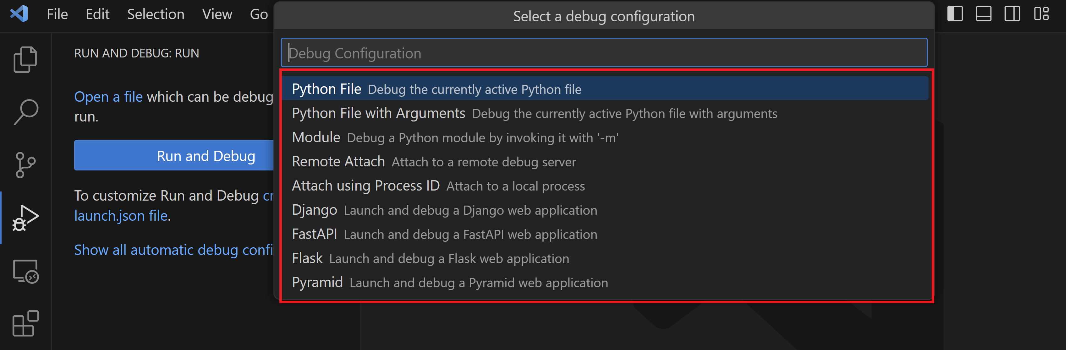 VS Code First Launch Config